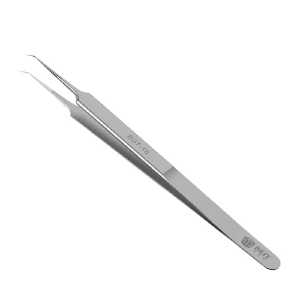 Flying Line Tweezers Stainless Steel 0.1mm Fine Tip Tweezers Lengthened And Hardened For Microscopy