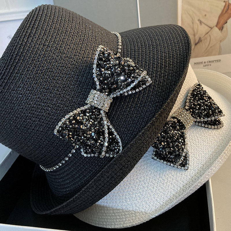 Diamond Bow Literary Elegance Sun Protection Cold Water Jug Cap