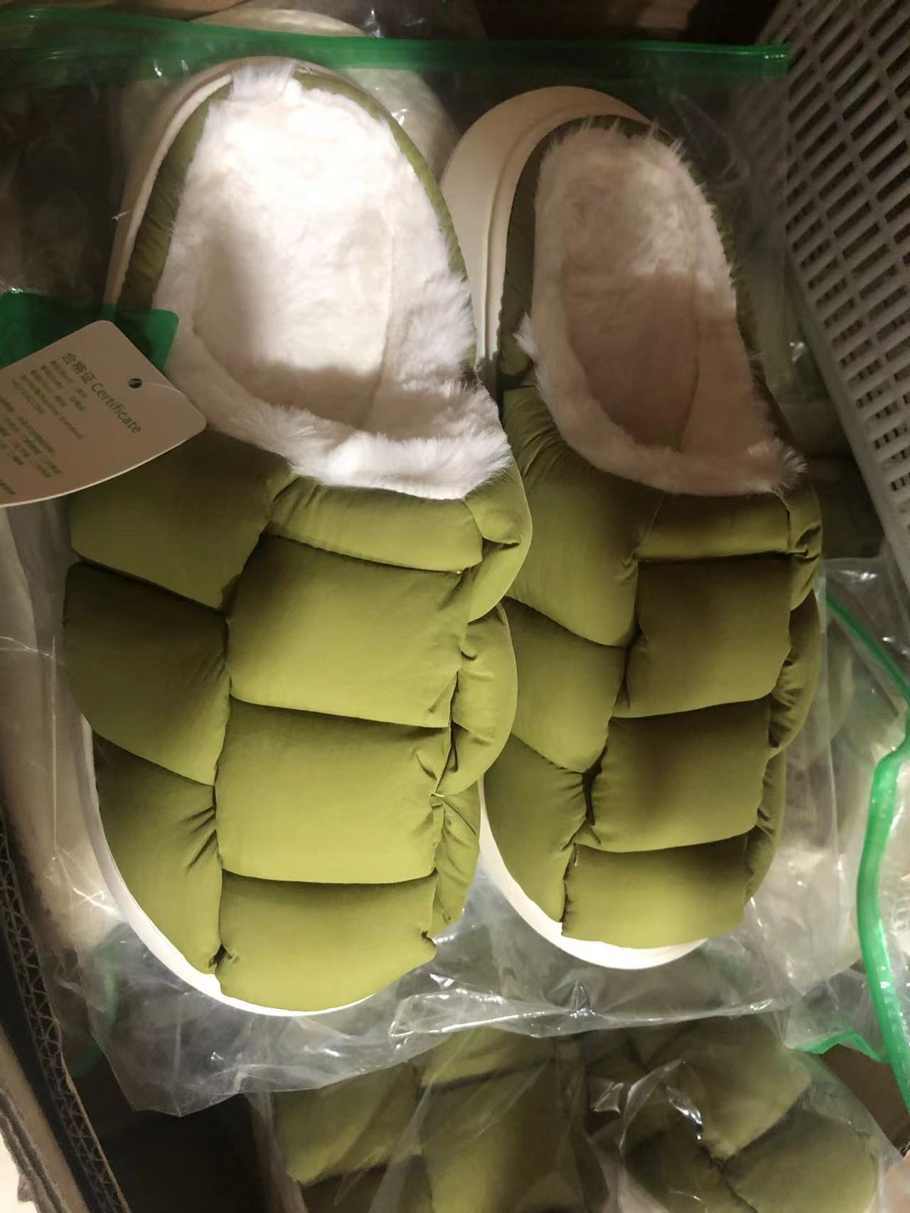 Women's Winter Square Bread Cotton Slippers