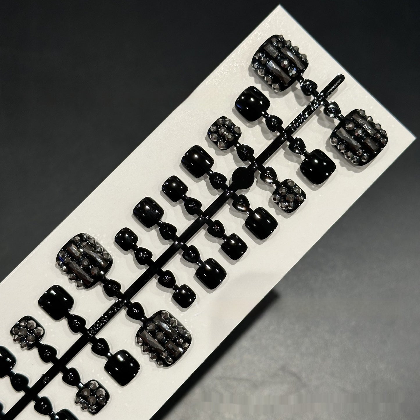 Summer Essential Black Full Toe Sequins