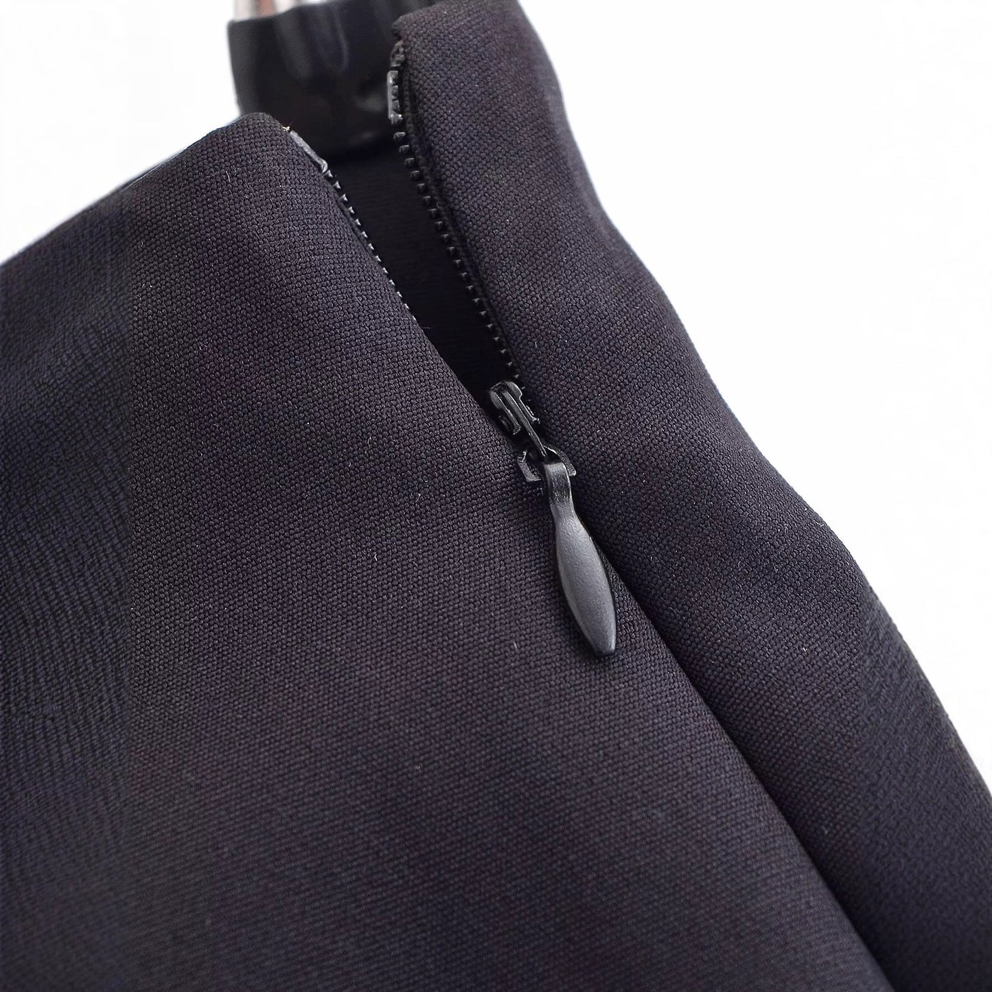 Versatile Black And White Patchwork Midi Skirt