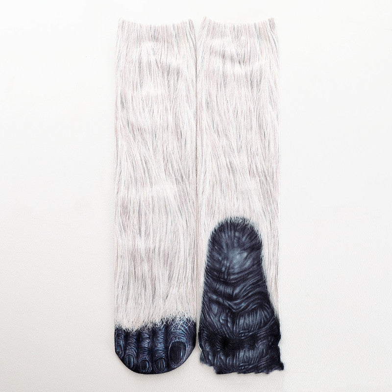 Heat Transfer 3D Printing Socks Animal Hoof Long Tube