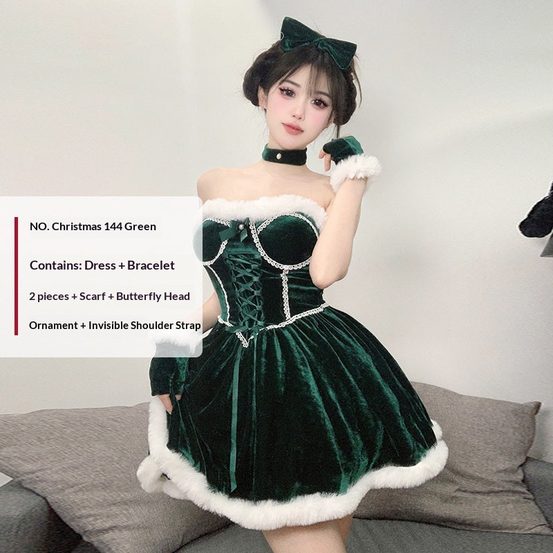 Tube Top Dress Women's Set
