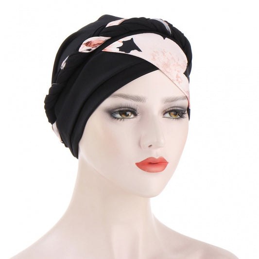 New Leopard Print Patchwork Bandana Hat
