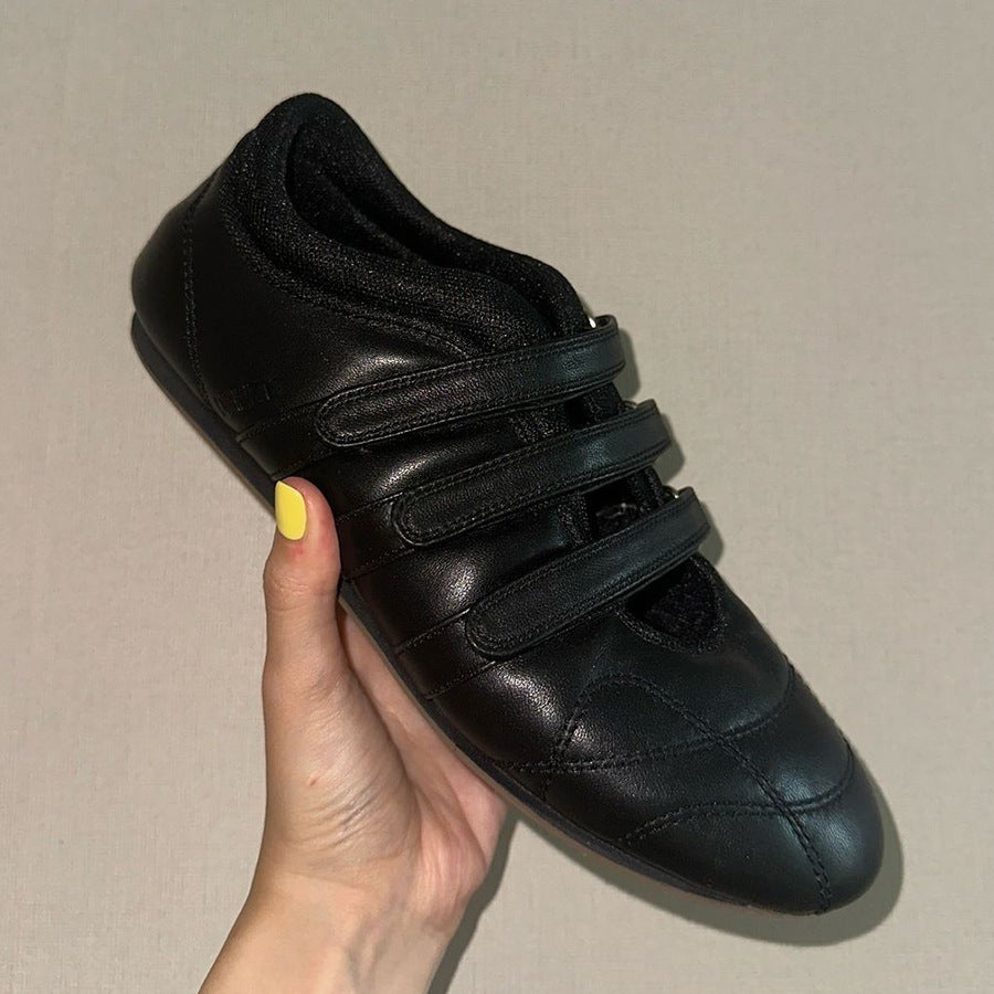 Sports Casual Velcro Flat Round Head Ballet Slipper