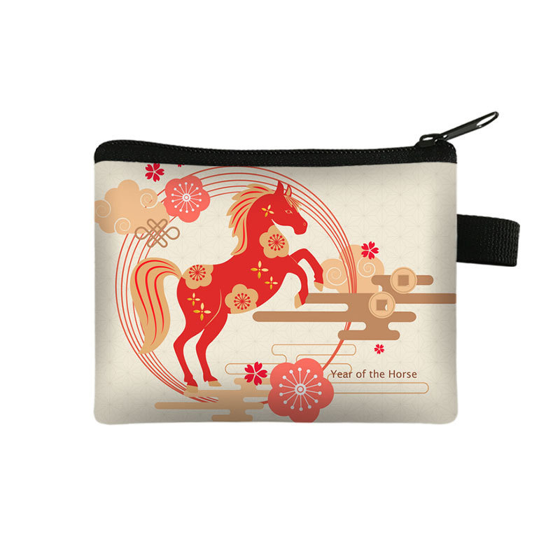 New Years Lucky Wallet Portable High Capacity Cardholder And Coin Organizer