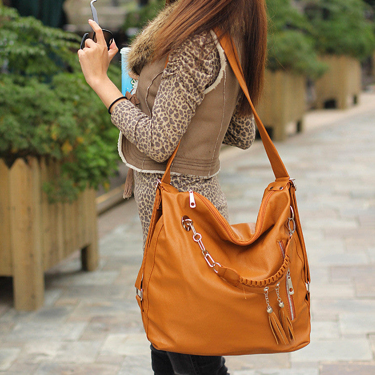 Women's Fashion Tassel Chain Shoulder Bag