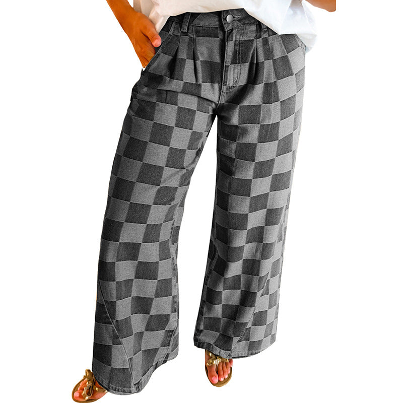 New Loose High Waist Wide-leg Casual Pants Women