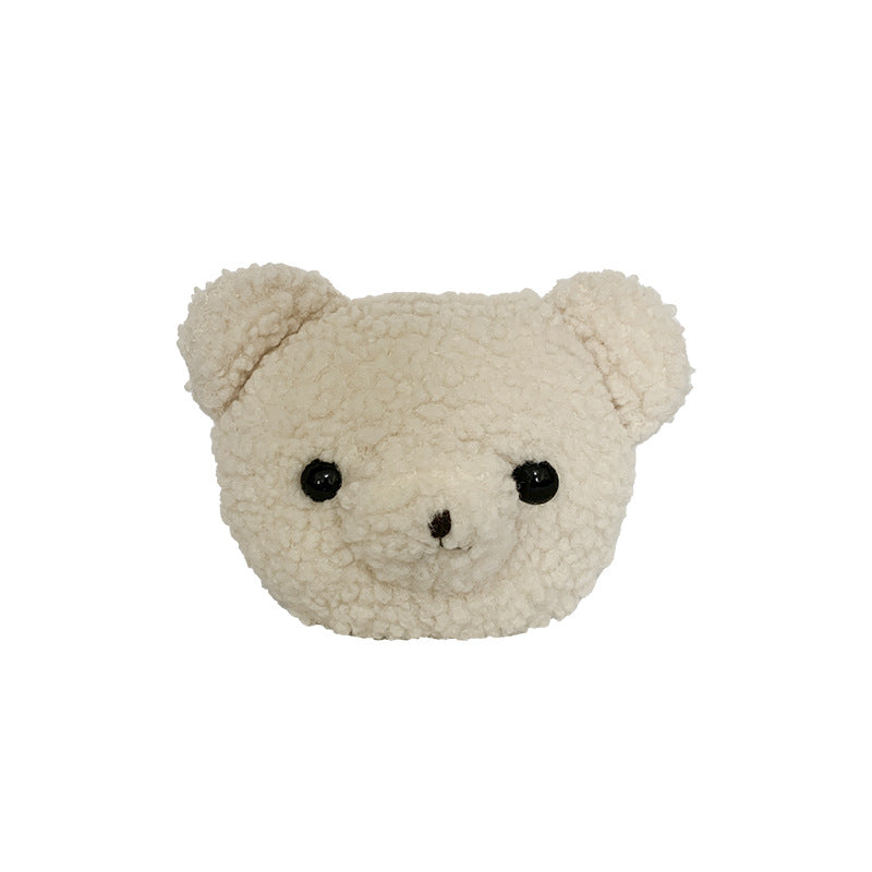 Women's Cartoon Cute Bear Plush Shoulder Bag