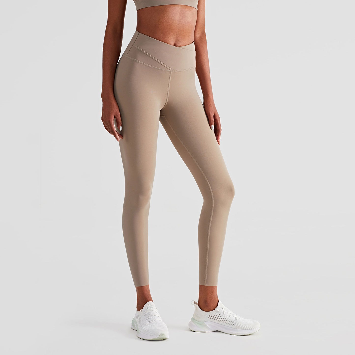 Double-layer Belly Tightening High-waisted Peach Hip Fitness Pants