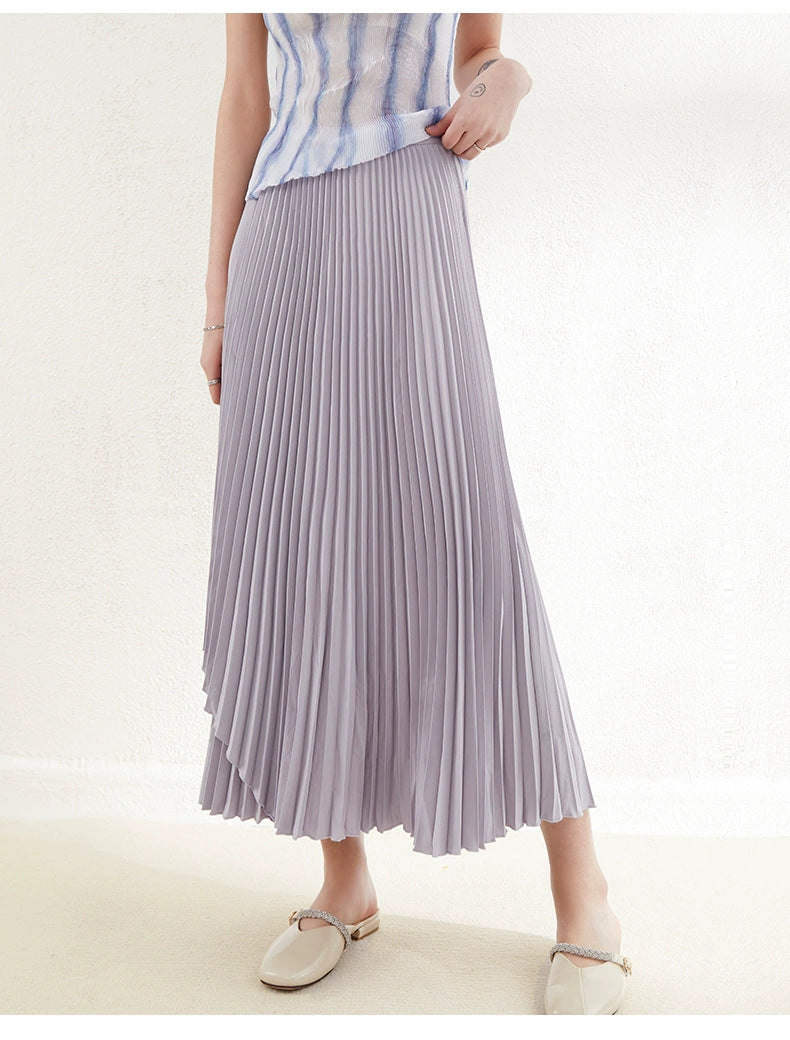 Women's Pleated Skirt High-end Drape