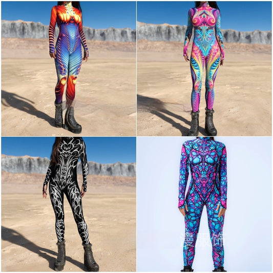Tights 3D Digitalprintet Heldragt Kostume