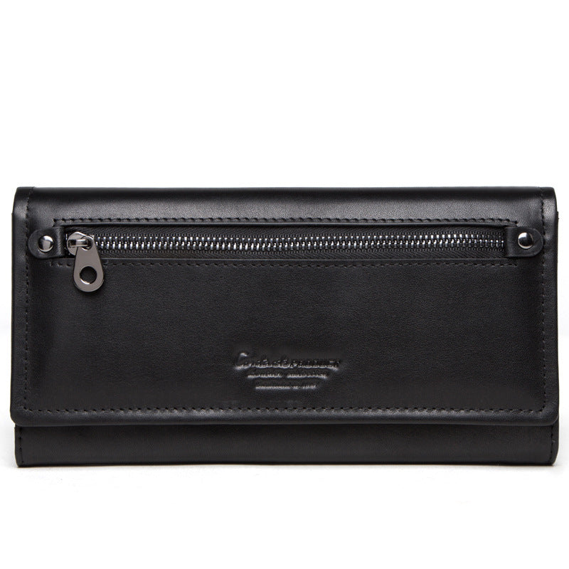 Leather Women's Wallet Long Leather Clutch Multi-card Coin