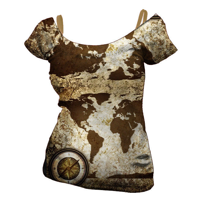 T-shirt Hip-hop Series Digital 3D Printing