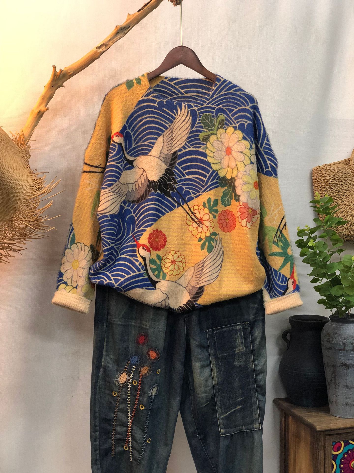 New Women's Loose-fitting Round-neck Sweater For Outerwear