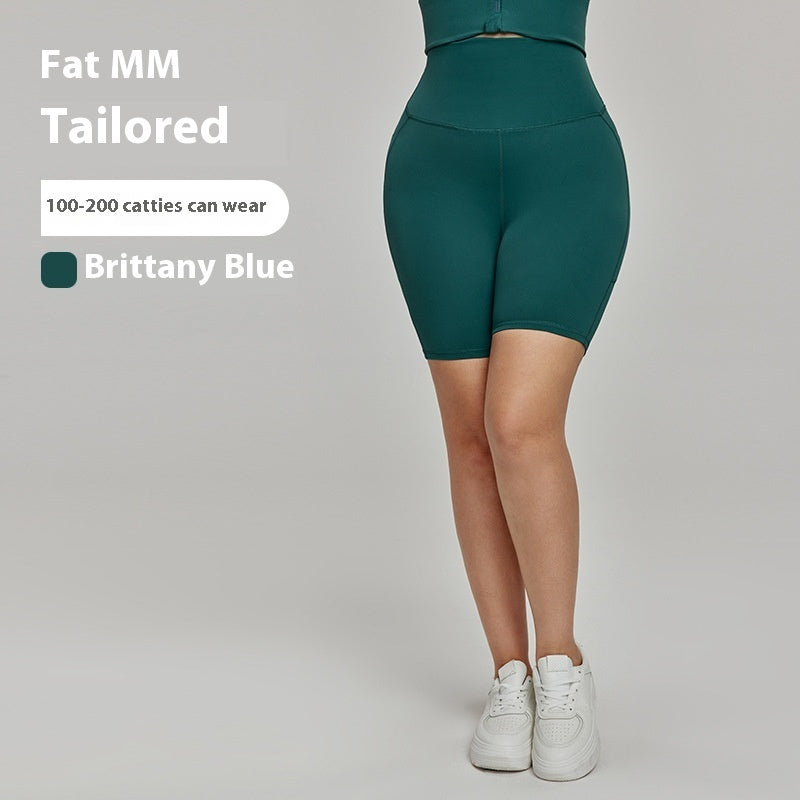 Light Plastic Yoga Shorts High Waist Tight 7A Antibacterial