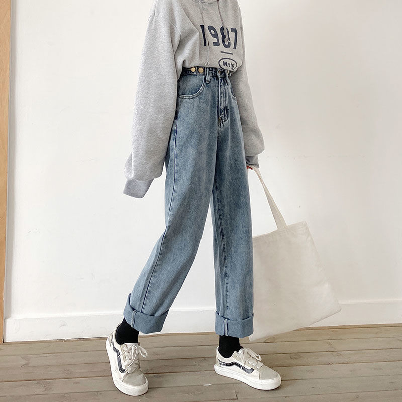 Slim Jeans Til Kvinder Med Lige Ben