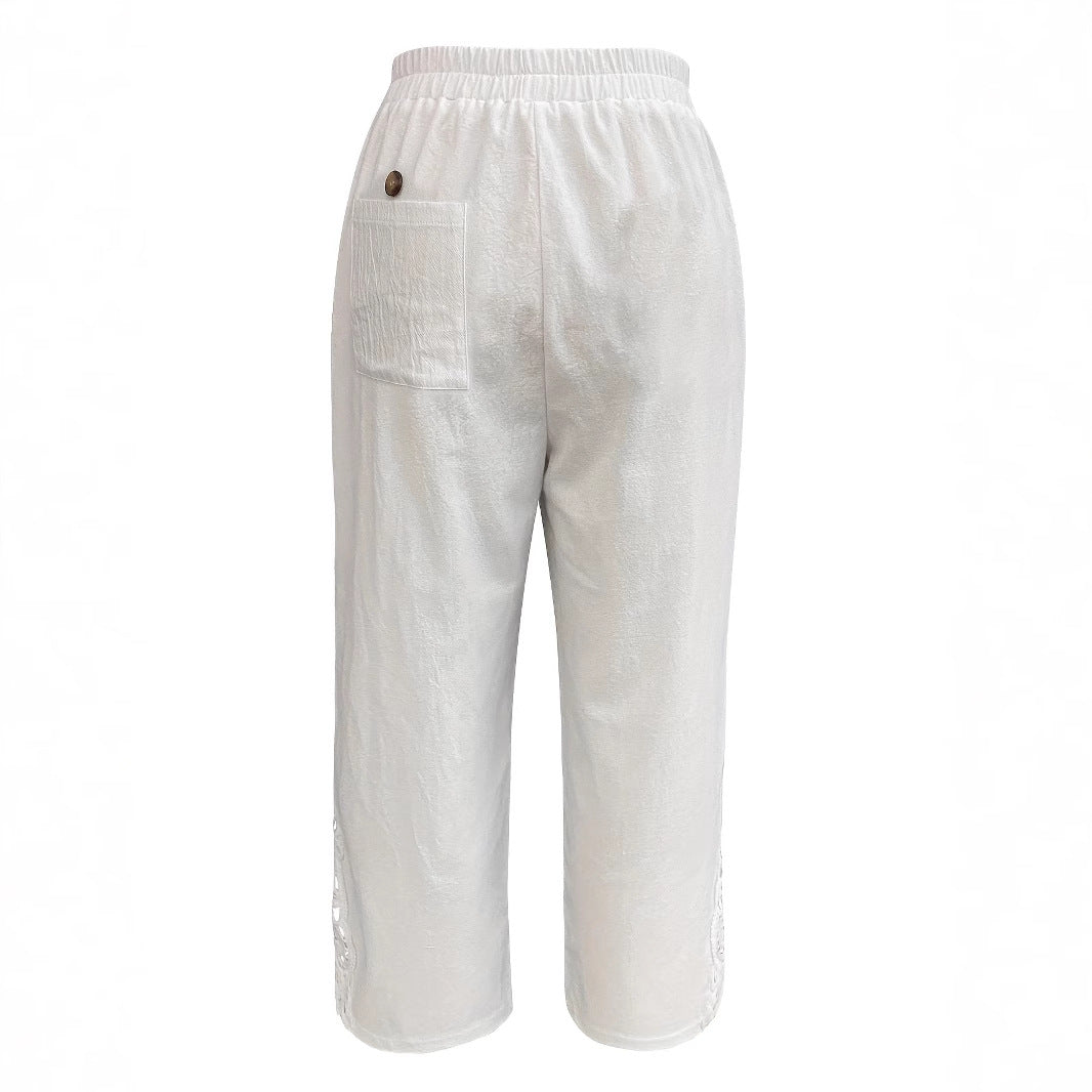 Women's Casual Pants Baggy Straight Trousers