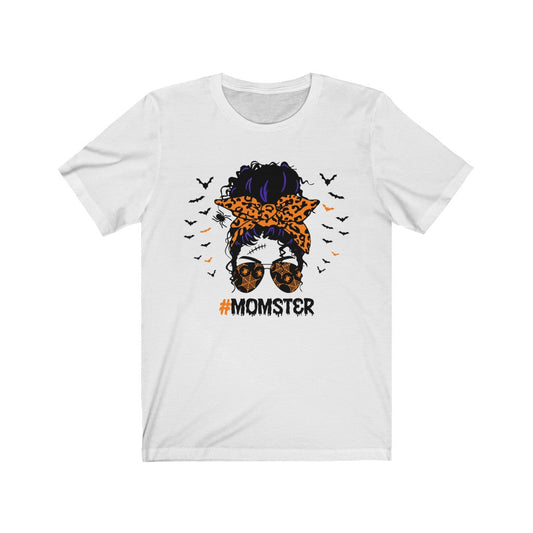 Leopard Halloween Skull T-Shirt White