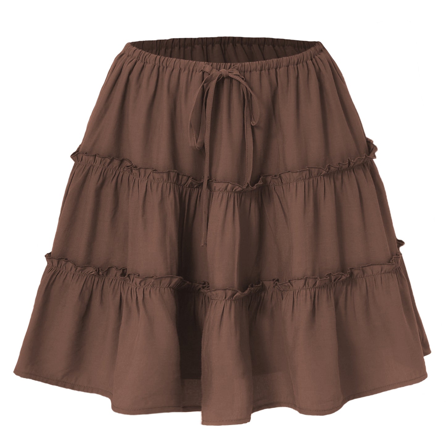 Short Skirt With A No-bulge Inner Lining
