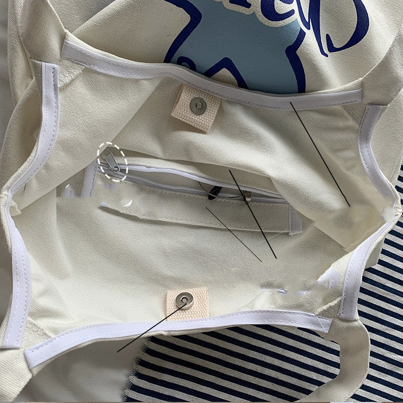 New Undershirt Canvas Bag Female Shoulder