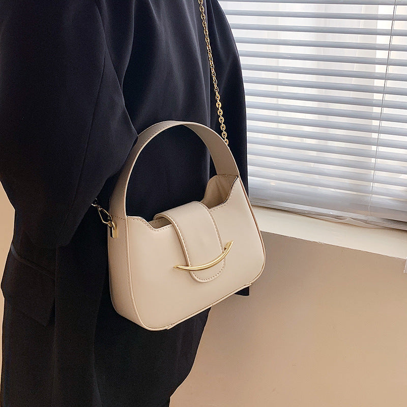 Smiley Western Style One-shoulder Armpit Handbag