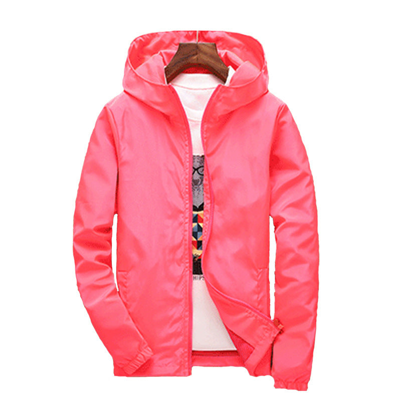 Hooded Regular Men's And Women's Zipper And Pocket Casual Jacket