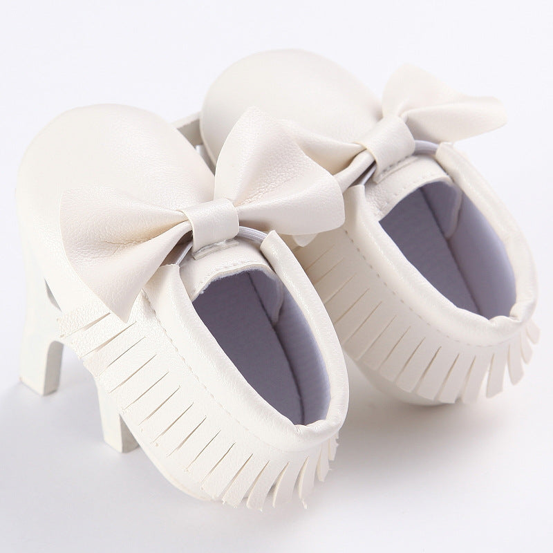 Spring And Autumn New 0-1 Years Old Boys And Girls Baby Shoes Tassel Pu Bottom Non-slip Casual Baby Shoes