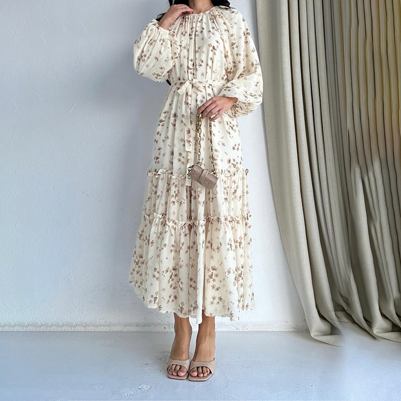 Womens Floral Print Fashionable And Elegant Dress