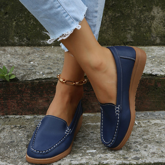 Ladies Fashion Personality Soft Sole Peas Shoes