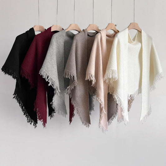 Autumn And Winter Solid Color All-match Warm Scarf