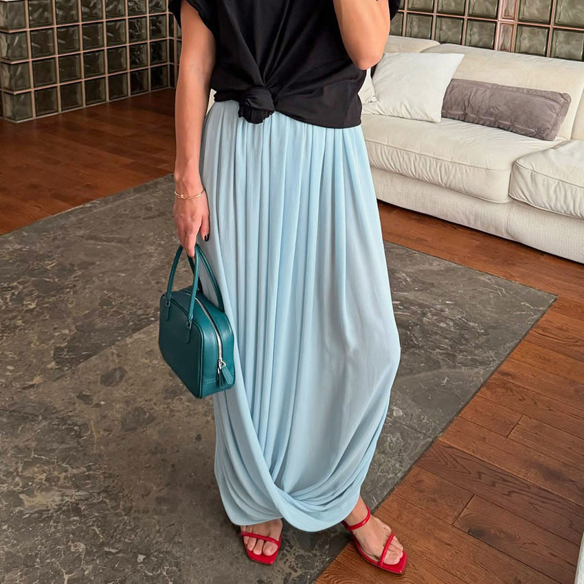 Long Skirt Design Sense Graceful And Fashionable