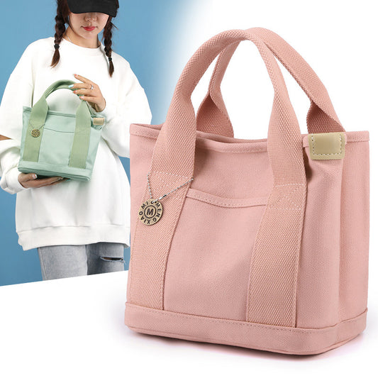 Outdoor Small Clutch Large Capacity Canvas Reticule