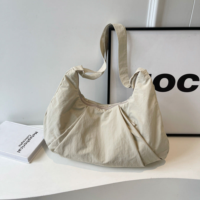 Brand-new Solid-color Nylon Crossbody Bag For Multi-functional Casual Wear