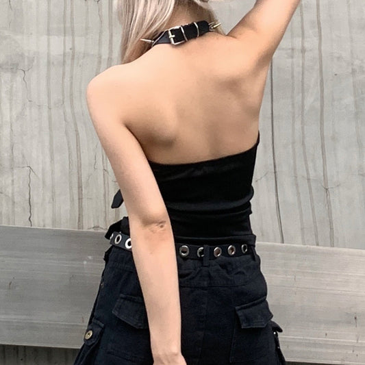 Strap Metal Adjustable Buckle Bra Vest