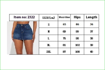 Amazon New Stretch Denim Skirt