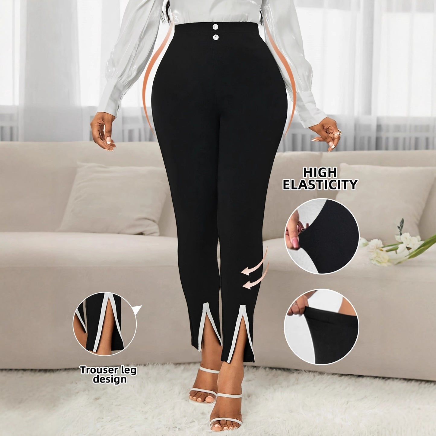Europæiske og amerikanske elegante slim-fit bukser til pendlere