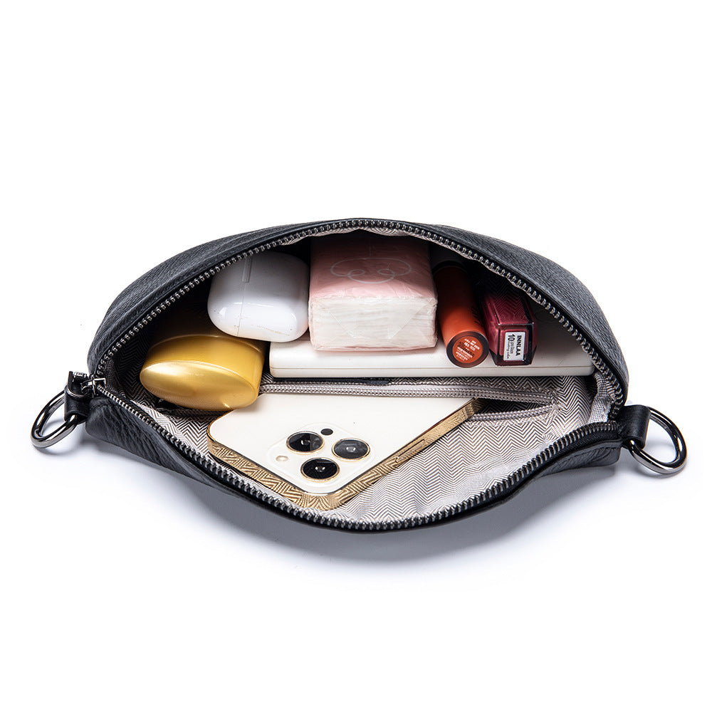 Genuine Leather Simple Women's High-grade Messenger Bag Shoulder