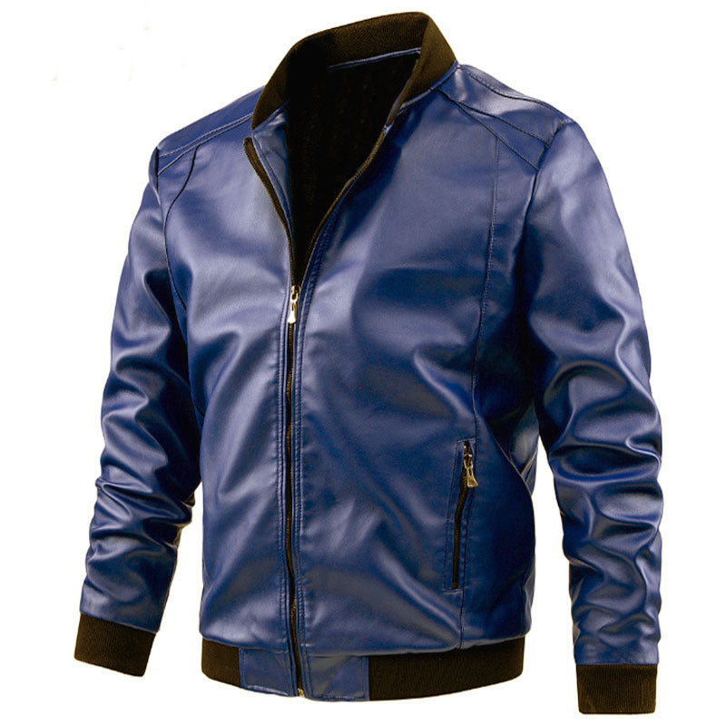 Men's Spring And Autumn Korean Casual Leather Jacket
