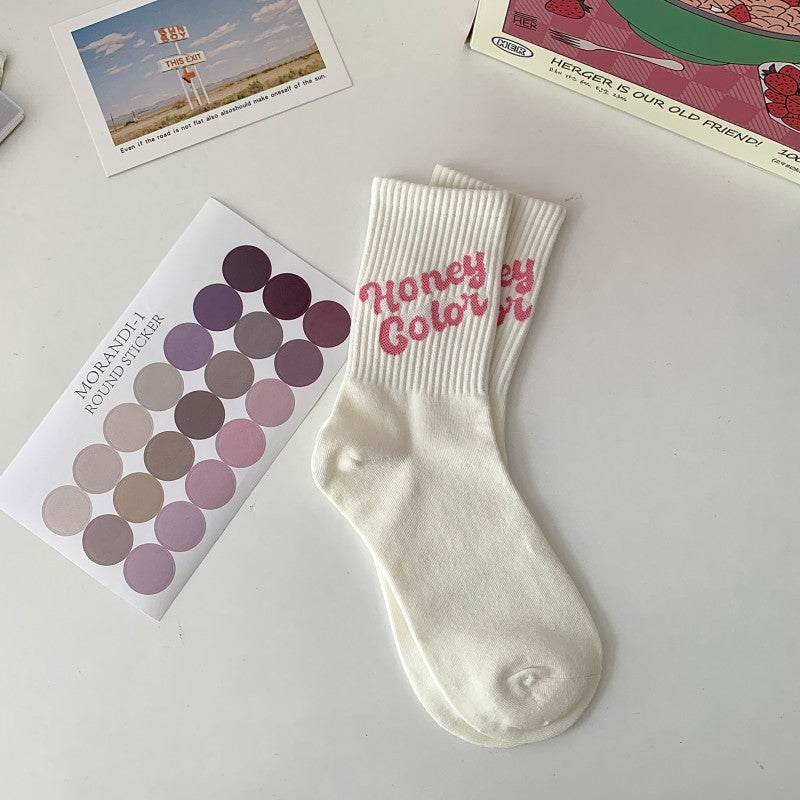 Personalized Sports White Women's Socks