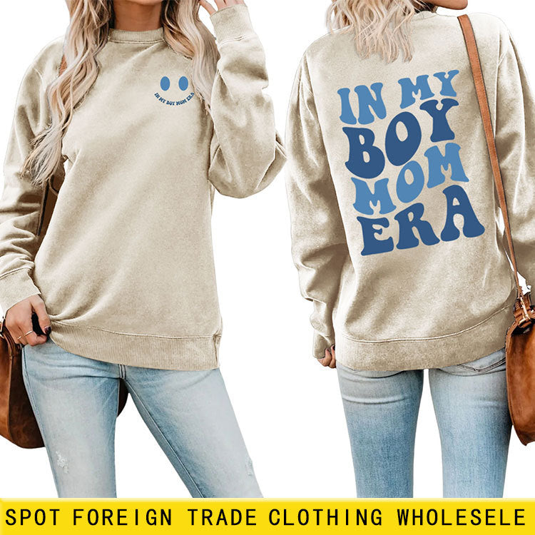 Double-sided Printed Pullover Sweatshirt Long-sleeved Shirt