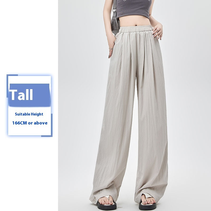 Women's Summer Thin High Waist Loose Casual Wide Leg Pants