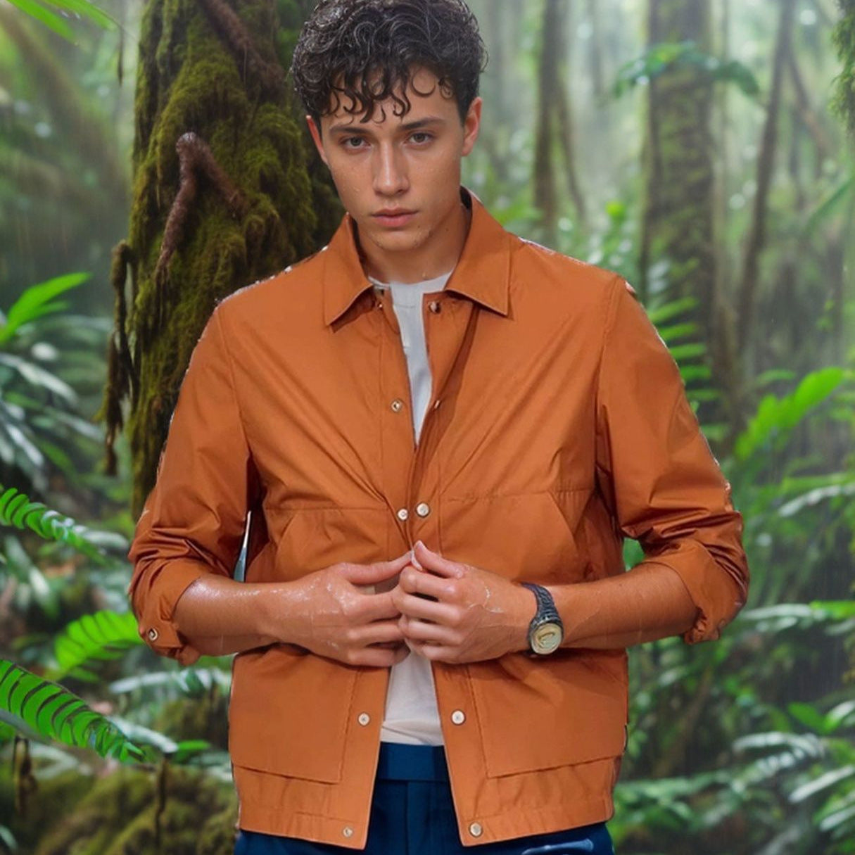 Three Colors Simple Shirt Casual Jacket Coat