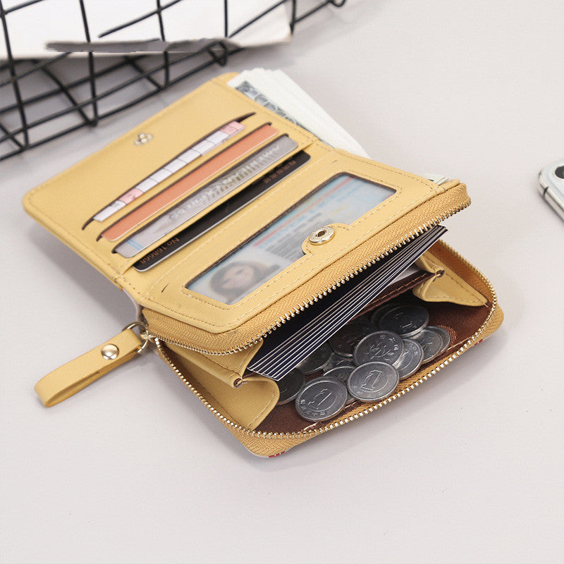 Women's Fashion Simple Cute Patchwork Wallet