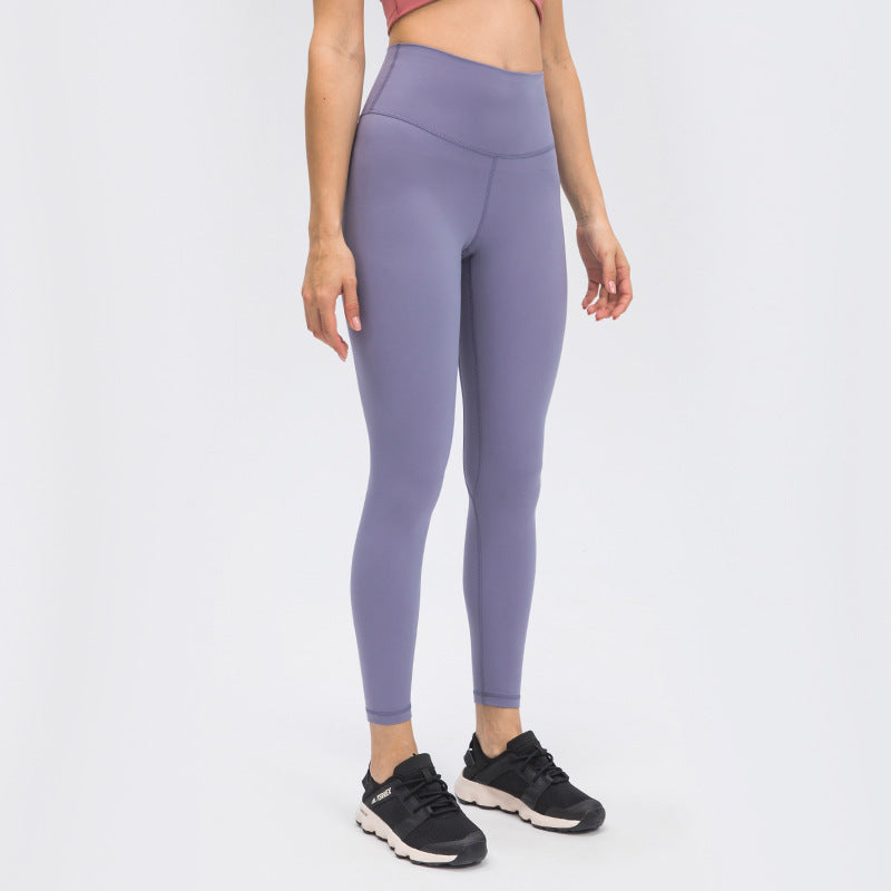 Nude Yoga Pants For Women In Autumn And Winter, High Waist, Hip Lifting, Running Tight