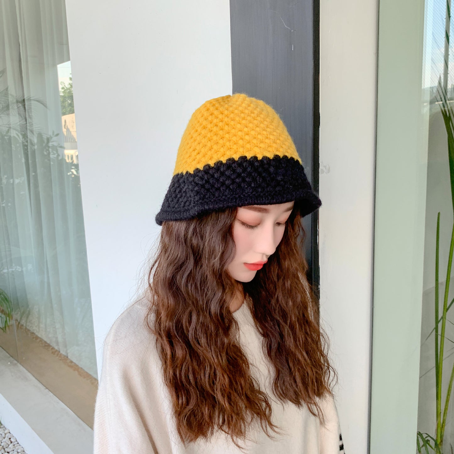 Women's Niche Designer Bucket Wool Hat