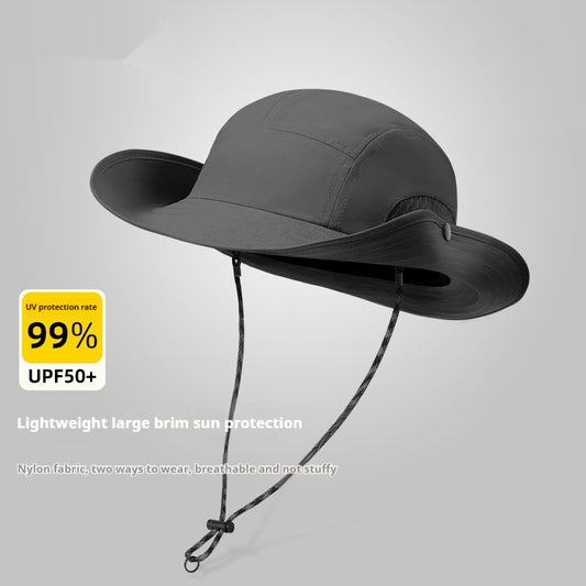 Summer Sun Protection Hat Men's And Women's Outdoor Cycling Fishing Mountaineering Bucket Hat Breathable And UV-resistant