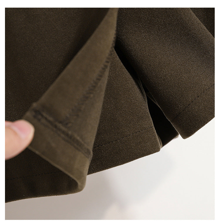 Women's Autumn And Winter Woolen Trousers Skirt Wide Leg Shorts