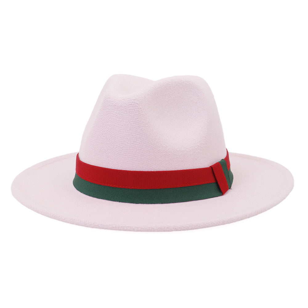 Big Brim British Style Woolen Jazz Top Hat
