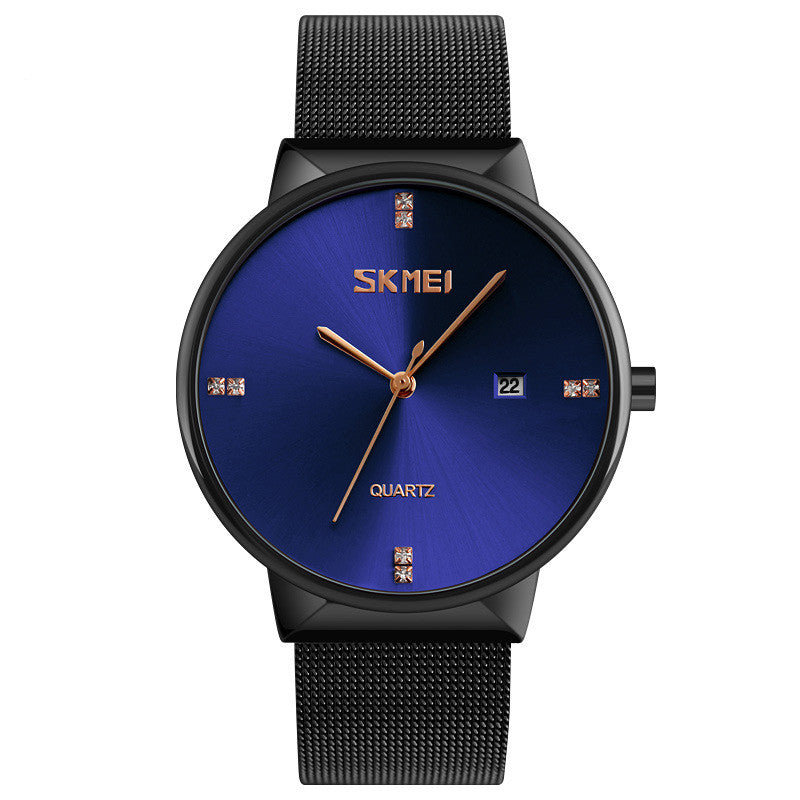 Men's Casual Quartz Watch Simple Large Dial Pointer Business Watch